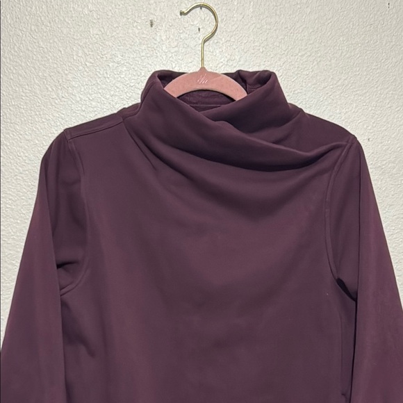 Athleta Cozy Karma Twist Neck Sweatshirt | Spiced Cabernet - Picture 3 of 6